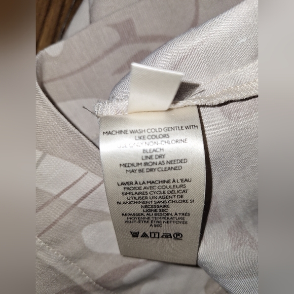 Anthropologie Maeve Wide Leg Linen Printed Tie Overalls Ivory Beige Flower - Picture 9 of 10